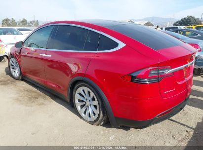 2016 TESLA MODEL X Red  electric 5YJXCAE21GF003944 photo #4