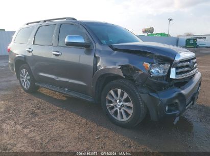 2014 TOYOTA SEQUOIA LIMITED 5.7L V8 Gray  Gasoline 5TDKY5G19ES053149 photo #1