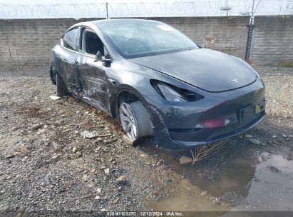 2024 TESLA MODEL Y LONG RANGE DUAL MOTOR ALL-WHEEL DRIVE Gray  Electric 7SAYGAEE8RF069271 photo #1