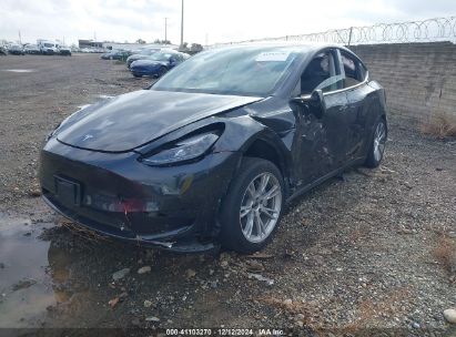 2024 TESLA MODEL Y LONG RANGE DUAL MOTOR ALL-WHEEL DRIVE Gray  Electric 7SAYGAEE8RF069271 photo #3