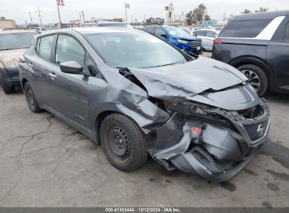 2018 NISSAN LEAF S Gray  Electric 1N4AZ1CPXJC315340 photo #1