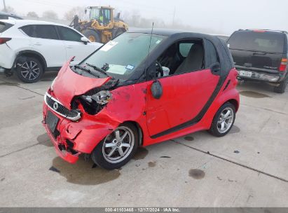 2015 SMART FORTWO PASSION/PURE Red  Gasoline WMEEJ3BA3FK816001 photo #3