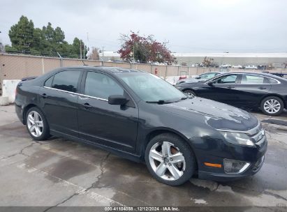 2011 FORD FUSION SPORT Black  Gasoline 3FAHP0KC5BR140091 photo #1