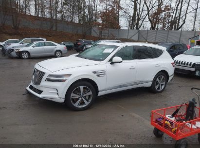 2022 GENESIS GV80 2.5T AWD White  Gasoline KMUHBDSB4NU077597 photo #3