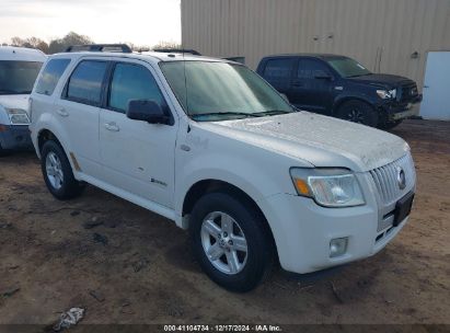 2009 MERCURY MARINER HYBRID White  Hybrid 4M2CU39389KJ17059 photo #1