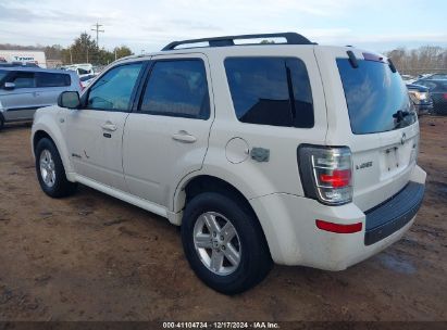 2009 MERCURY MARINER HYBRID White  Hybrid 4M2CU39389KJ17059 photo #4