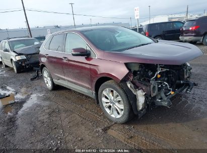 2022 FORD EDGE TITANIUM Burgundy  Gasoline 2FMPK4K92NBA81189 photo #1