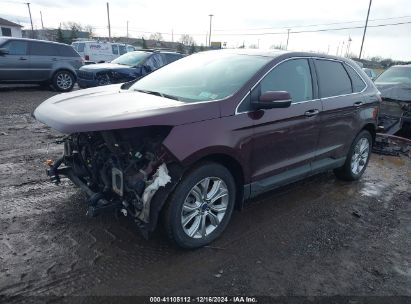 2022 FORD EDGE TITANIUM Burgundy  Gasoline 2FMPK4K92NBA81189 photo #3