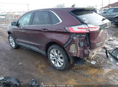 2022 FORD EDGE TITANIUM Burgundy  Gasoline 2FMPK4K92NBA81189 photo #4