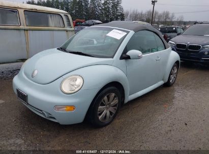 2005 VOLKSWAGEN NEW BEETLE GLS 1.8T Light Blue  Gasoline 3VWCD31Y85M308106 photo #3