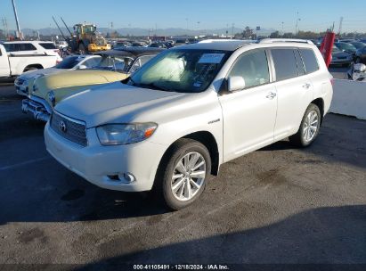 2008 TOYOTA HIGHLANDER HYBRID LIMITED White  Hybrid JTEEW44A382011679 photo #3