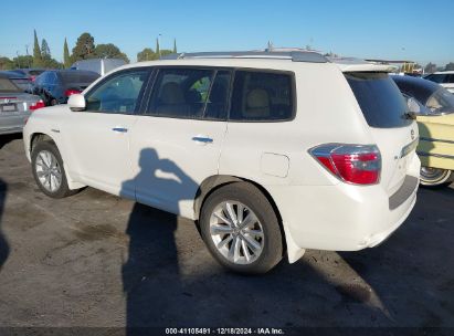 2008 TOYOTA HIGHLANDER HYBRID LIMITED White  Hybrid JTEEW44A382011679 photo #4