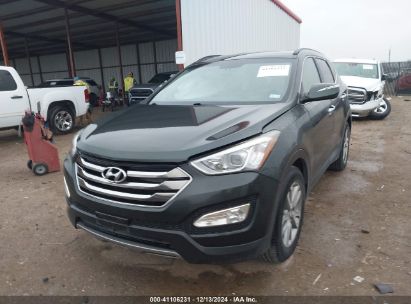 2014 HYUNDAI SANTA FE SPORT 2.0L TURBO Gray  Gasoline 5XYZU3LA8EG127128 photo #3