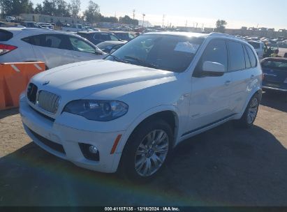 2013 BMW X5 XDRIVE50I White  Gasoline 5UXZV8C59DL899118 photo #3