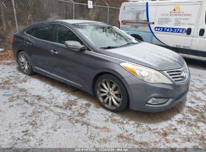 2012 HYUNDAI AZERA Gray  Gasoline KMHFH4JG5CA192077 photo #1