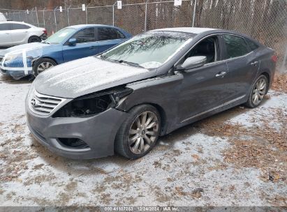 2012 HYUNDAI AZERA Gray  Gasoline KMHFH4JG5CA192077 photo #3