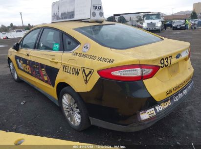 2014 FORD FUSION HYBRID S Yellow  Hybrid 3FA6P0UU8ER212936 photo #4