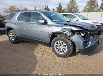 2021 CHEVROLET TRAVERSE AWD LT CLOTH Gray  Gasoline 1GNEVGKW4MJ133238 photo #1