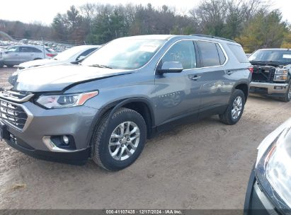 2021 CHEVROLET TRAVERSE AWD LT CLOTH Gray  Gasoline 1GNEVGKW4MJ133238 photo #3