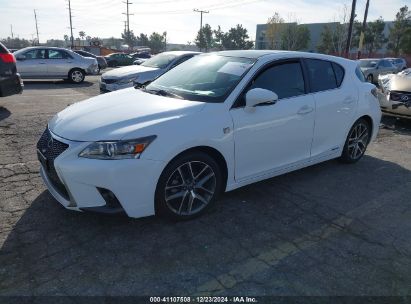 2015 LEXUS CT 200H White  Hybrid JTHKD5BH4F2228947 photo #3