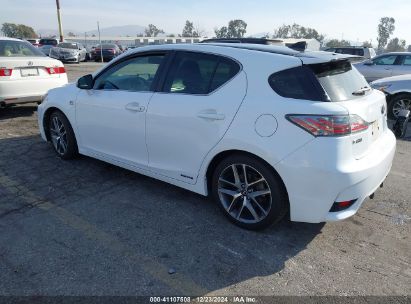 2015 LEXUS CT 200H White  Hybrid JTHKD5BH4F2228947 photo #4