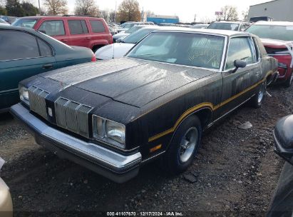 1978 OLDSMOBILE CUTLASS Black  Other 3M47F8M572294 photo #3