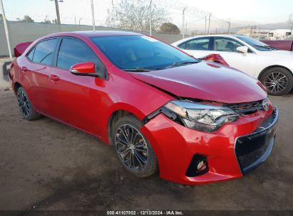 2015 TOYOTA COROLLA S PLUS Red  Gasoline 5YFBURHE9FP308400 photo #1