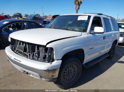 2002 CHEVROLET TAHOE LT White  Gasoline 1GNEK13T42R160125 photo #3