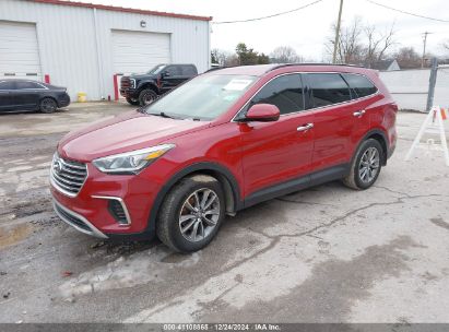 2018 HYUNDAI SANTA FE SE Red  Gasoline KM8SM4HF0JU272132 photo #3