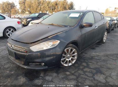 2013 DODGE DART LIMITED Black  Gasoline 1C3CDFCH7DD143486 photo #3