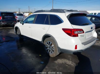 2017 SUBARU OUTBACK 2.5I LIMITED White  Gasoline 4S4BSANC9H3391604 photo #4