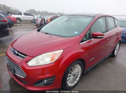 2013 FORD C-MAX HYBRID SEL Red  Hybrid 1FADP5BU6DL541459 photo #3