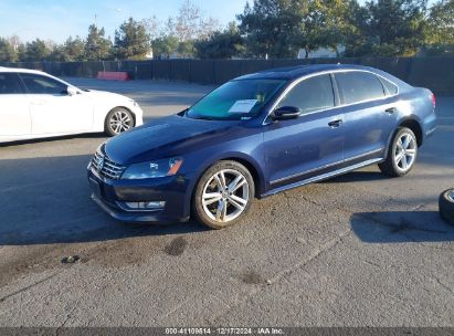 2015 VOLKSWAGEN PASSAT 2.0L TDI SE Blue  Diesel 1VWBV7A3XFC048105 photo #3