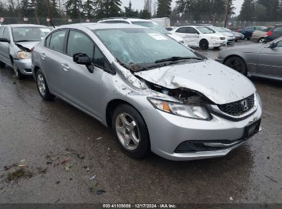 2013 HONDA CIVIC LX Silver  Gasoline 2HGFB2F54DH584926 photo #1