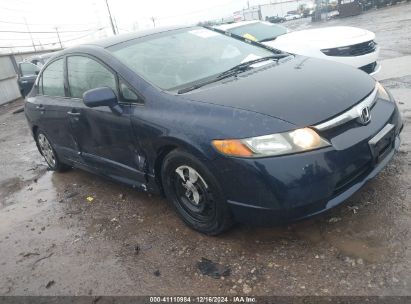 2008 HONDA CIVIC LX Blue  Gasoline 1HGFA15568L082703 photo #1