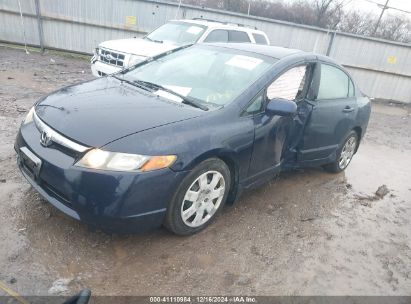 2008 HONDA CIVIC LX Blue  Gasoline 1HGFA15568L082703 photo #3