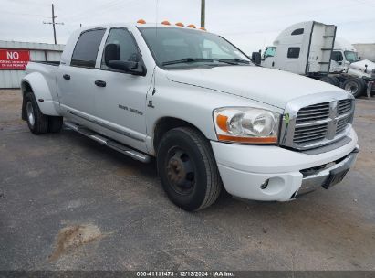 2006 DODGE RAM 3500 LARAMIE White  Diesel 3D7ML49C06G218737 photo #1