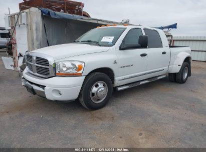 2006 DODGE RAM 3500 LARAMIE White  Diesel 3D7ML49C06G218737 photo #3