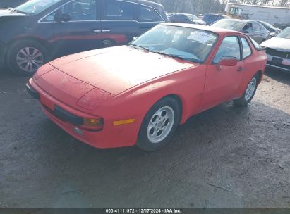 1985 PORSCHE 944 Red  Gasoline WP0AA0940FN458592 photo #3