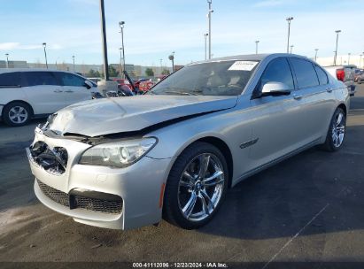 2014 BMW 740I Silver  Gasoline WBAYA6C58ED826604 photo #3