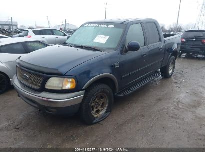 2002 FORD F-150 LARIAT/XLT Blue  Gasoline 1FTRW08L72KC79622 photo #3