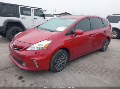 2014 TOYOTA PRIUS V FIVE Red  Hybrid JTDZN3EU8EJ013117 photo #3