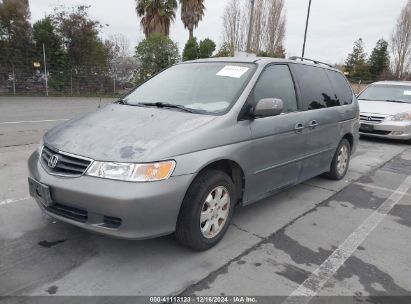 2002 HONDA ODYSSEY EX-L Gray  Gasoline 2HKRL18932H509996 photo #3