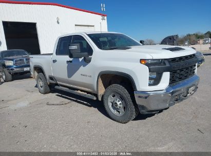 2022 CHEVROLET SILVERADO 2500HD 4WD DOUBLE CAB STANDARD BED WT White  Gasoline 1GC5YLE75NF286258 photo #1