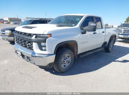 2022 CHEVROLET SILVERADO 2500HD 4WD DOUBLE CAB STANDARD BED WT White  Gasoline 1GC5YLE75NF286258 photo #3