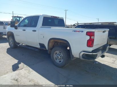 2022 CHEVROLET SILVERADO 2500HD 4WD DOUBLE CAB STANDARD BED WT White  Gasoline 1GC5YLE75NF286258 photo #4