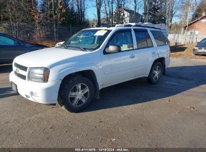 2007 CHEVROLET TRAILBLAZER LT White  Gasoline 1GNDT13S572258628 photo #3