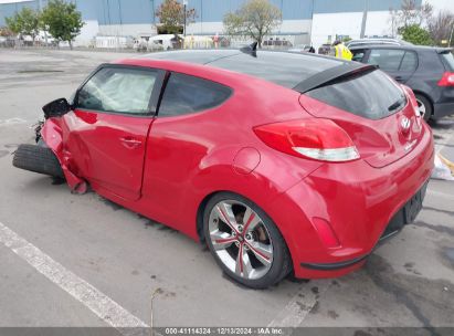 2012 HYUNDAI VELOSTER GRAY INT Red  Gasoline KMHTC6AD0CU062774 photo #4