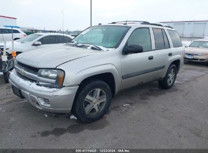 2005 CHEVROLET TRAILBLAZER LS Silver  Gasoline 1GNDT13S652294583 photo #3