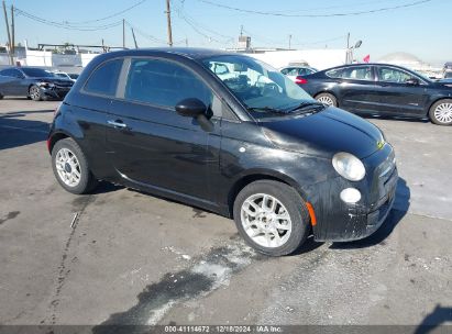 2013 FIAT 500 POP Black  Gasoline 3C3CFFAR4DT640222 photo #1